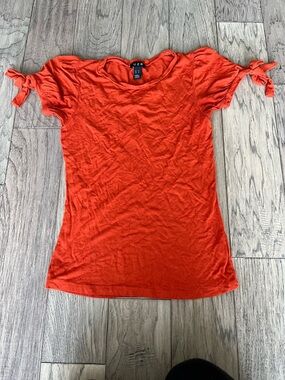 Orange Tie-Sleeve Women’s Tee